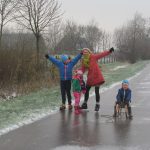 Schaatsen op de Groeneweg 5 Kollumerpomp Friesland