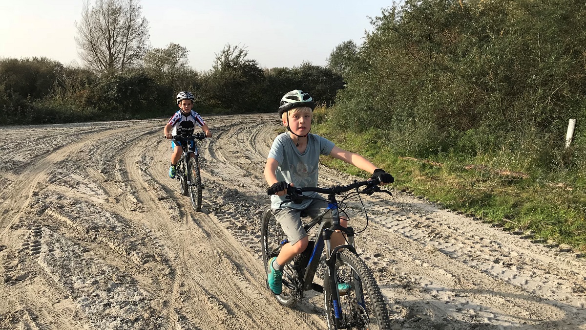 Mountainbiken bij Lauwersoog Friesland