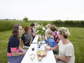 lunch outside Friesland Holland