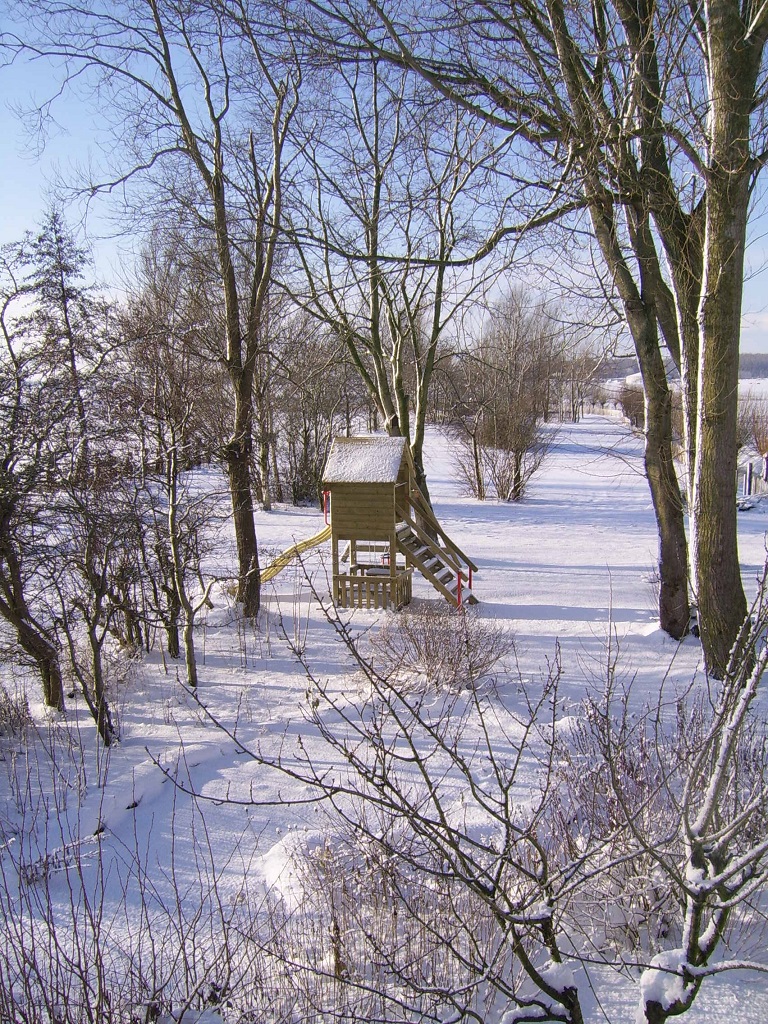 Campingplatz im winter