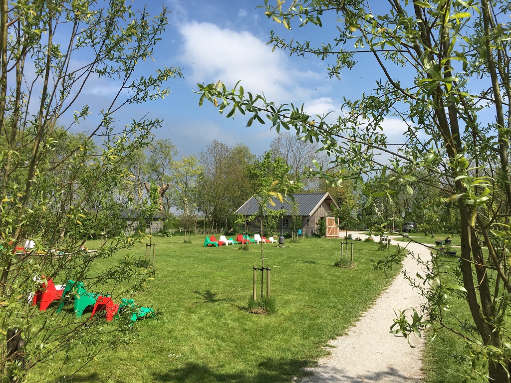 Blick auf dem Obstgarten