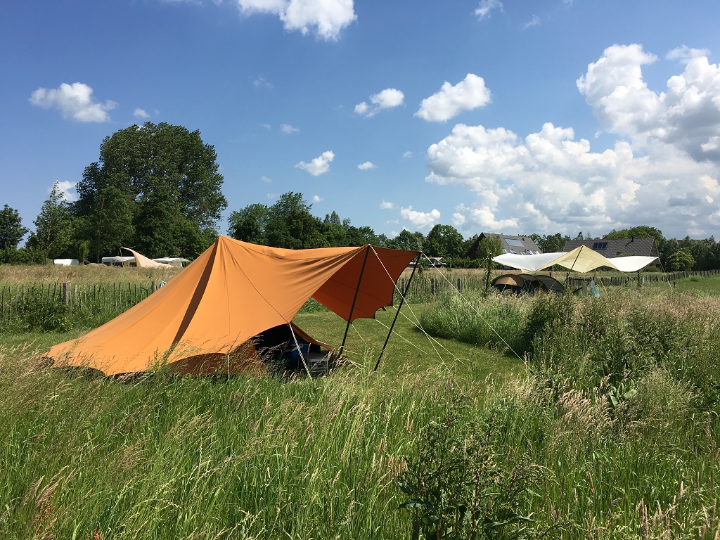 tents in the fields