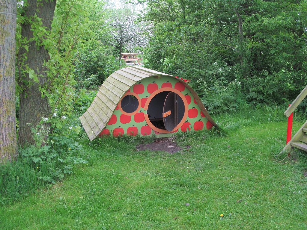 Unser Spielhaus auf dem Campingplatz