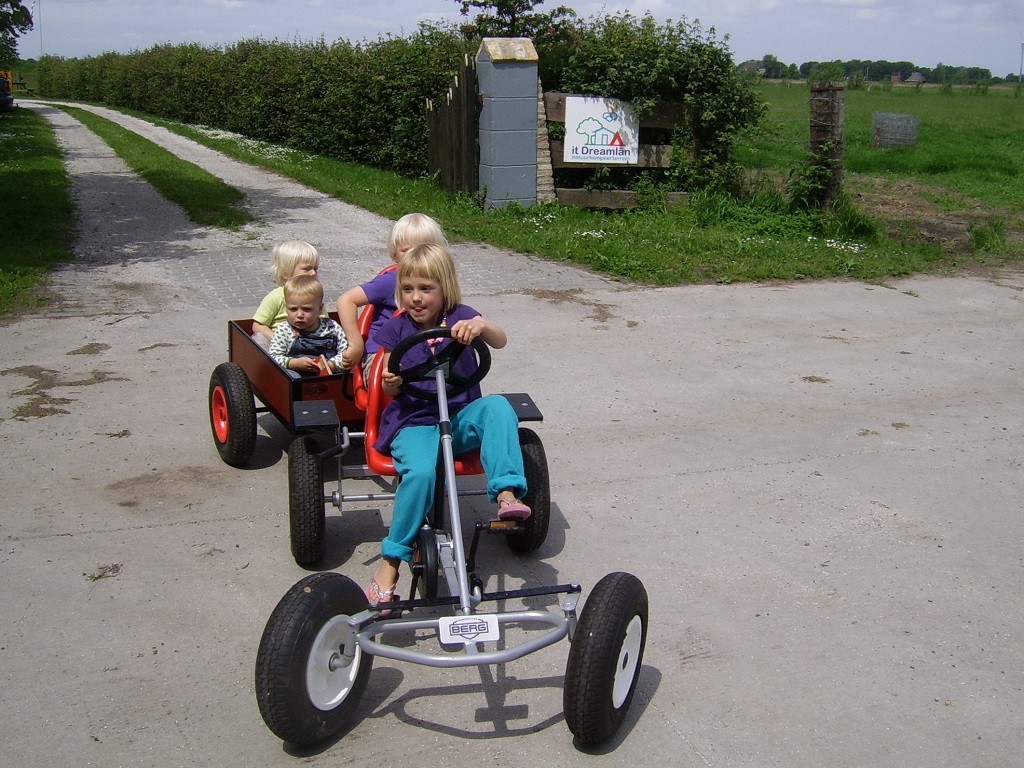 scheuren op de skelter