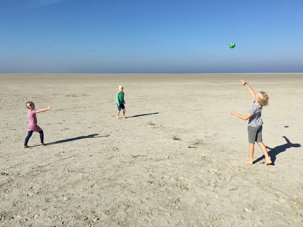 endless beach at the island of Schiermonnikoog