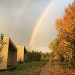 Herfst ecolodge trek-in tiny house Friesland