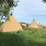 Toffe kampeermiddelen tipi tent camping it Dreamlân Lauwersmeer Friesland