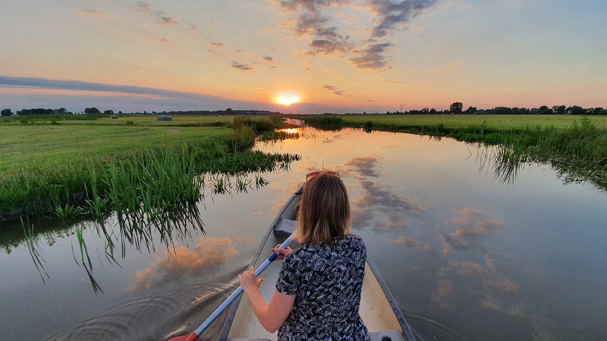 Kano Dwarsried Camping Friesland