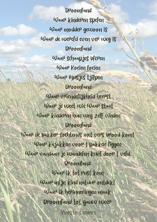 Gedicht Yvette Lowes Story Station Camping Friesland