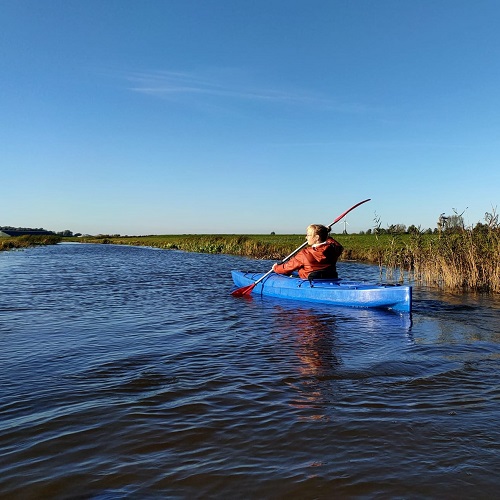 Kanoën met Sanne Hamstra Blije Station Camping Friesland